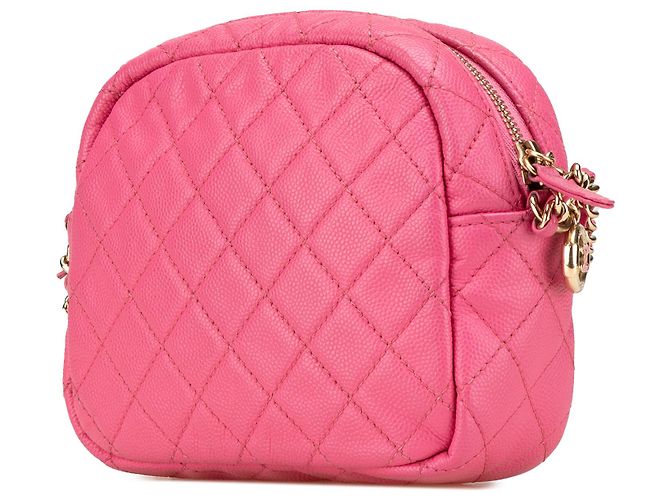 Camera Chanel Pink Quilted Caviar CC Day Kameratasche - Ansicht 2
