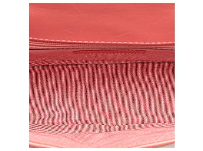 Chanel Mini Chevron em Couro de Bezerro Rosa Bolsa com Aba - vista 4