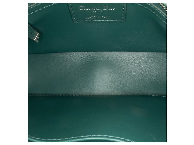 Bolso Caro Macrocannage en tweed verde pequeño de Dior Verde claro - vista 4