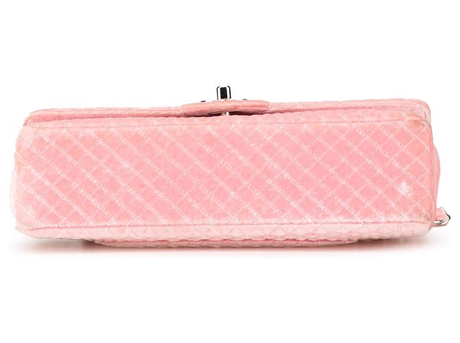 Chanel Rosa Medio Velluto Micro Trapuntato CC Flap - vista 3