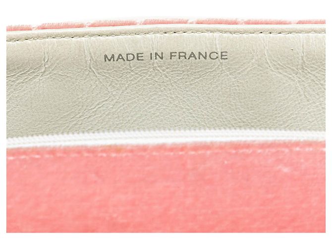 Chanel Rosa Medio Velluto Micro Trapuntato CC Flap - vista 7