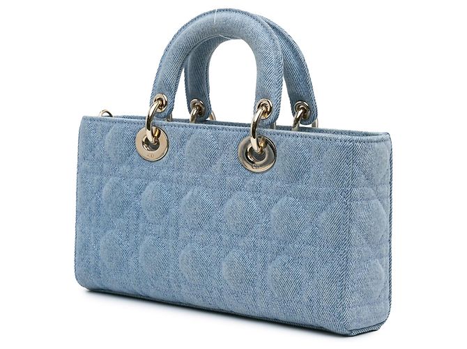 Dior Blu Medio Denim Cannage Lady D Joy - vista 2