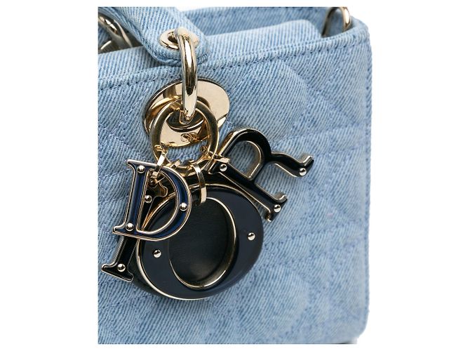 Dior Blu Medio Denim Cannage Lady D Joy - vista 6