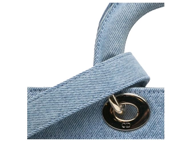 Dior Blu Medio Denim Cannage Lady D Joy - vista 7