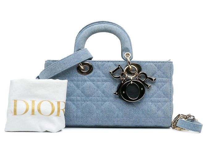 Dior Blu Medio Denim Cannage Lady D Joy - vista 9