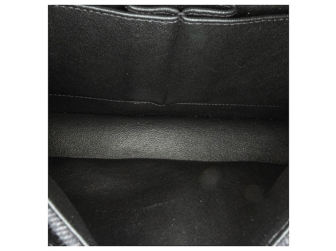 Chanel Nero Medio Denim Doppio Flap - vista 4