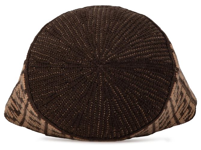 Fendi Braune Zucca Cashmere Einkaufstasche - Ansicht 3