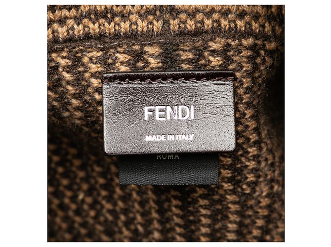 Fendi Braune Zucca Cashmere Einkaufstasche - Ansicht 5