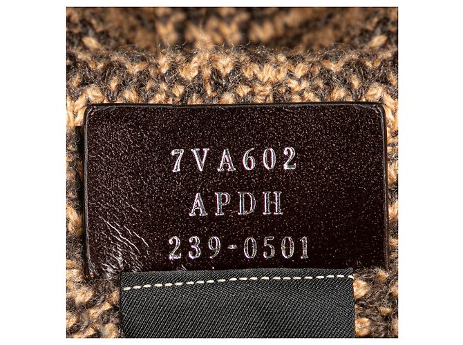 Fendi Braune Zucca Cashmere Einkaufstasche - Ansicht 6