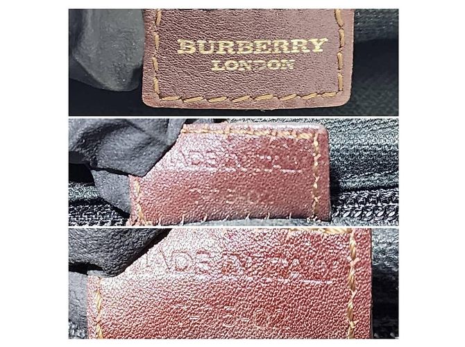 Borsa a tracolla Burberry Haymarket Check marrone/beige - vista 5