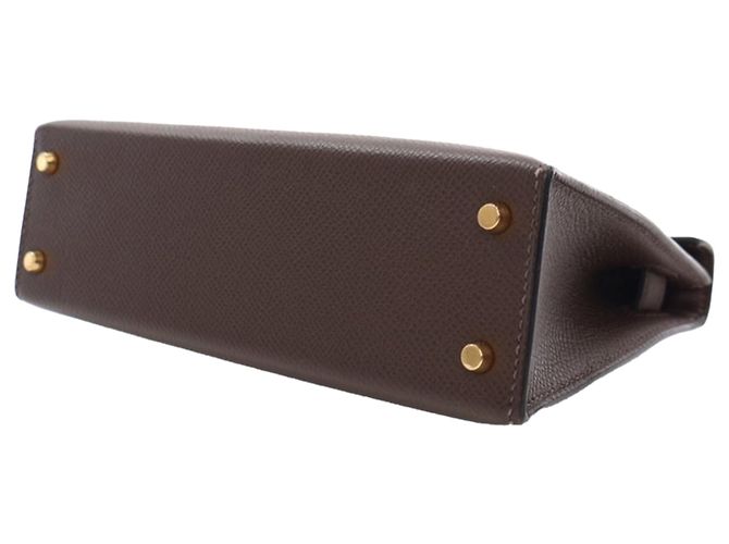 Hermès Mini Kelly Sellier II 20 in Epsom marrone Marrone scuro - vista 12
