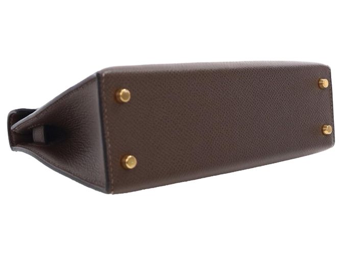 Hermès Mini Kelly Sellier II 20 in Epsom marrone Marrone scuro - vista 13