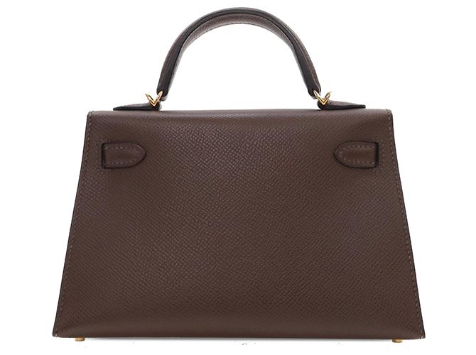 Hermès Mini Kelly Sellier II 20 in Epsom marrone Marrone scuro - vista 3