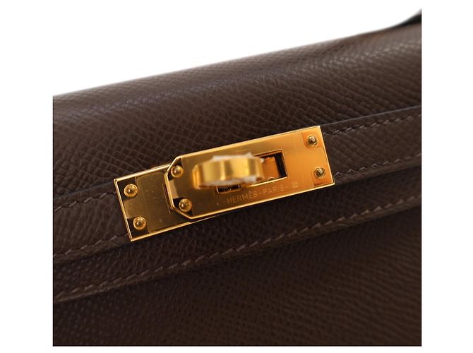 Hermès Mini Kelly Sellier II 20 in Epsom marrone Marrone scuro - vista 6