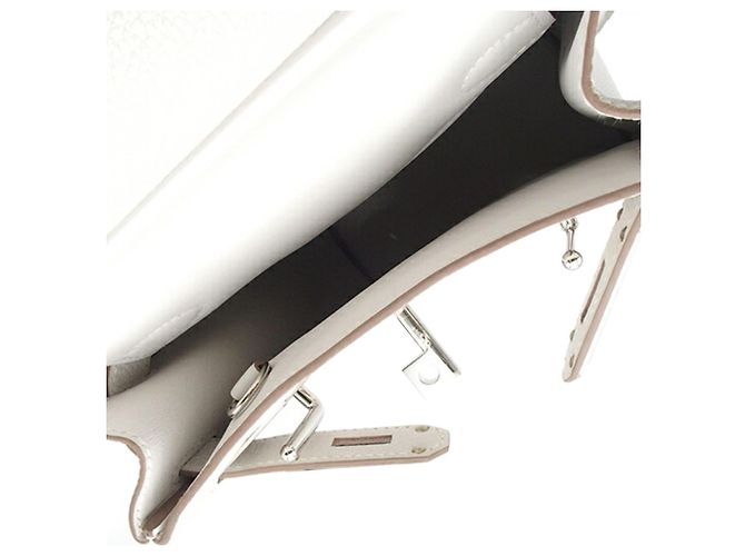 Hermès Kelly Hac A Dos PM in Togo bianco Bianco sporco - vista 4