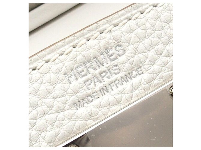 Hermès Kelly Hac A Dos PM in Togo bianco Bianco sporco - vista 5
