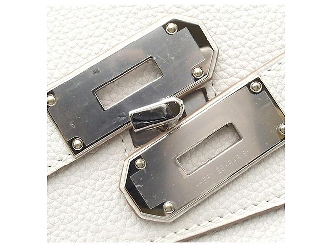 Hermès Kelly Hac A Dos PM in Togo bianco Bianco sporco - vista 7