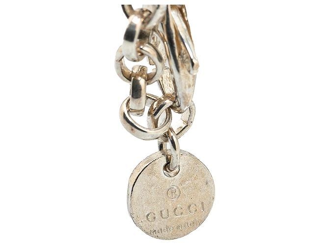 Gucci Silber Sterling Silber Interlocking G Anhänger Halskette - Ansicht 2