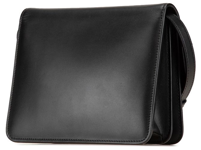 Fendi Borsa a tracolla in pelle nera con cristalli Fab Nero - vista 2