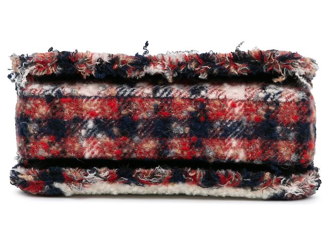 Chanel Multi CC Tweed e Shearling Flap Singolo Multicolore - vista 3