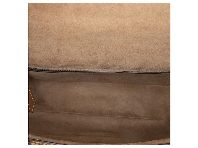 Fendi Marrone Zucca Lana Catena Midi Baguette - vista 4