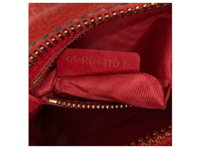 Borsa a tracolla JAdior in pelle rossa Dior Rosso - vista 6