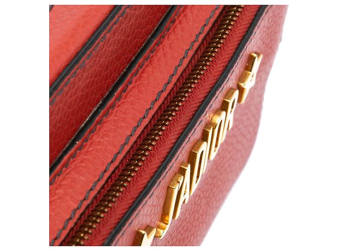 Borsa a tracolla JAdior in pelle rossa Dior Rosso - vista 8