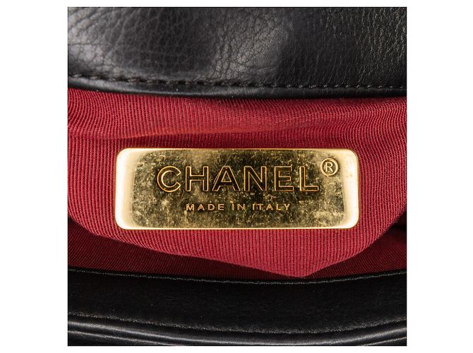 Chanel Mini Nera in Pelle Trapuntata con Perle CC Accordion Nero - vista 5