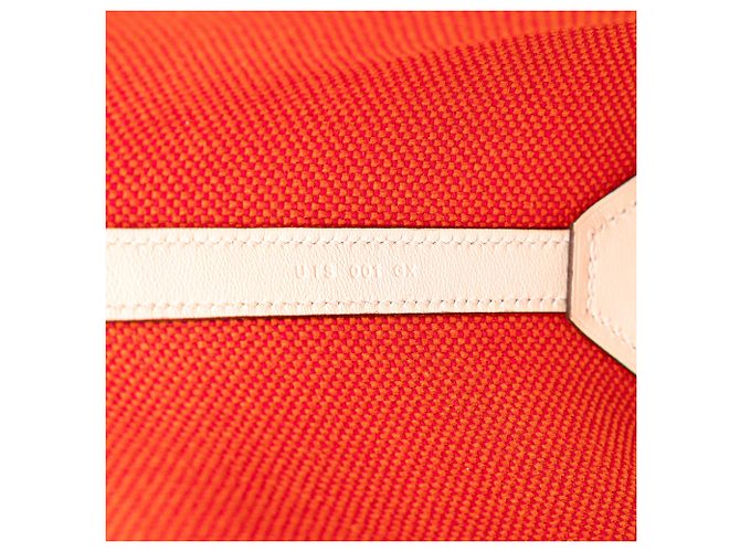 Hermès Arancione Toile H e Swift Cabas H en Biais 40 - vista 6