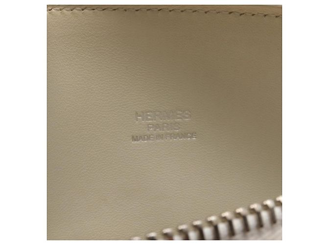 Bolide 27 in Epsom bianco di Hermès Bianco sporco - vista 4