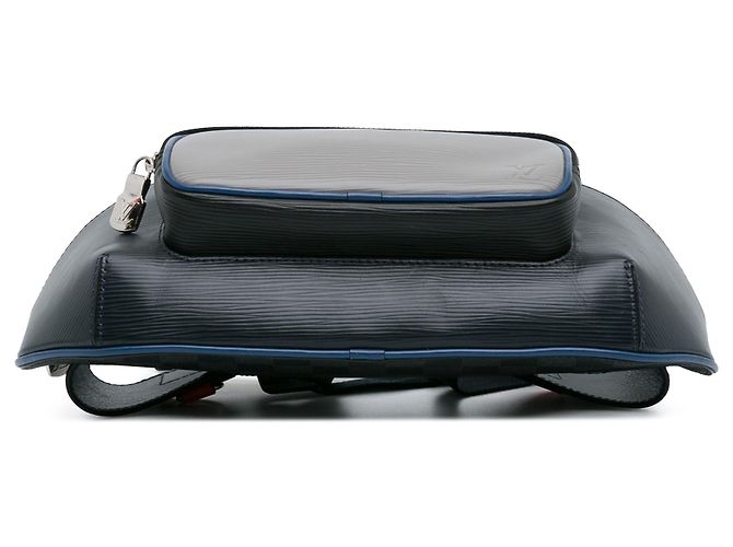 Bumbag Louis Vuitton in Epi blu Damier Graphite Blu scuro - vista 4