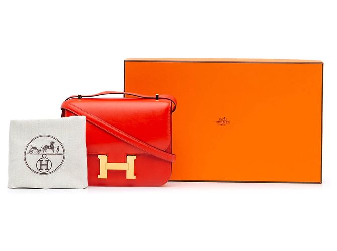 Hermès Rosso Mini Tadelakt Constance 18 - vista 10