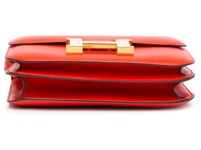 Hermès Rosso Mini Tadelakt Constance 18 - vista 3