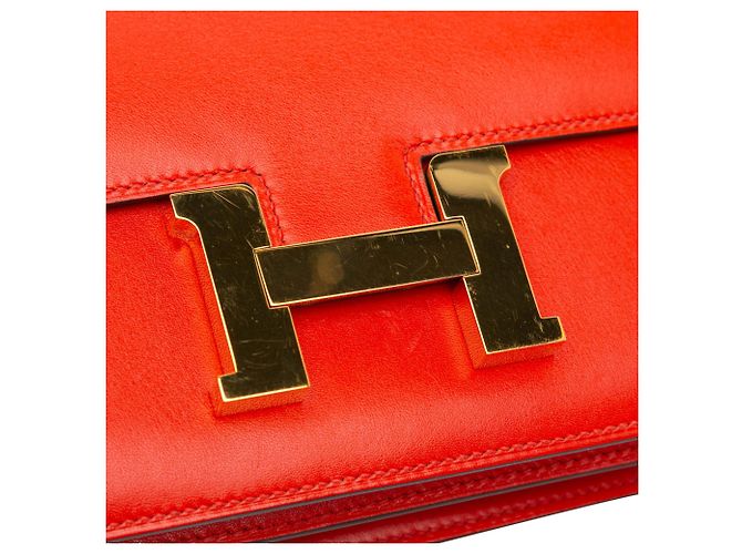 Hermès Rosso Mini Tadelakt Constance 18 - vista 7