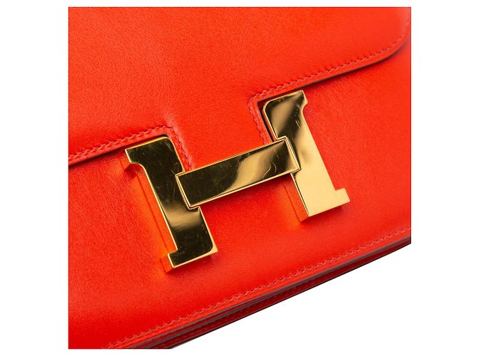 Hermès Rosso Mini Tadelakt Constance 18 - vista 8