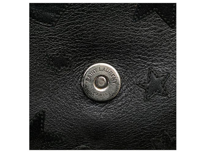 Saint Laurent Schwarz Mittel Monogramm Herz Patchwork Kettenbörse - Ansicht 11