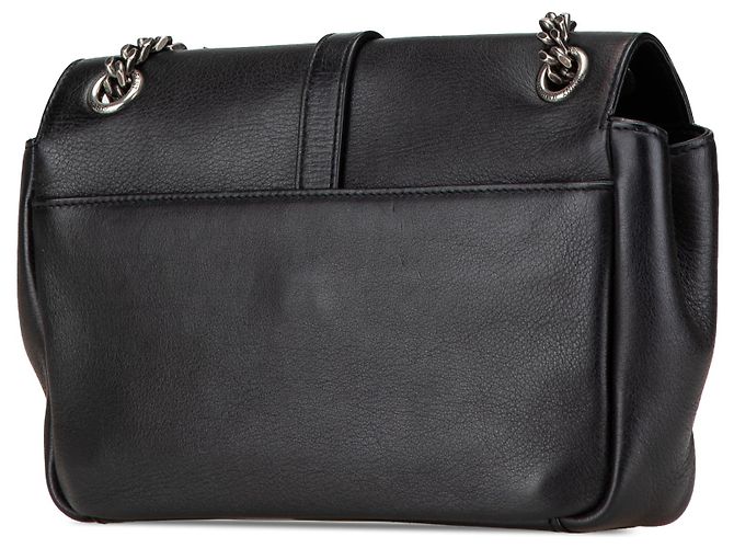 Saint Laurent Schwarz Mittel Monogramm Herz Patchwork Kettenbörse - Ansicht 2
