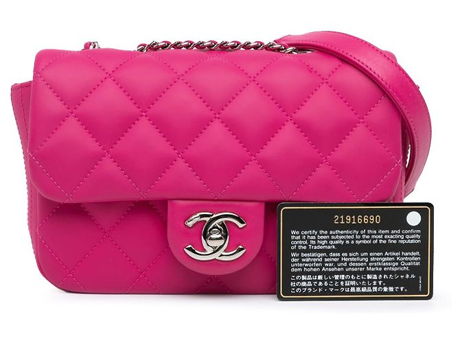 Coco rain Chanel Rosa Paris Seul Pequena Flap de Borracha Coco Chuva - vista 10