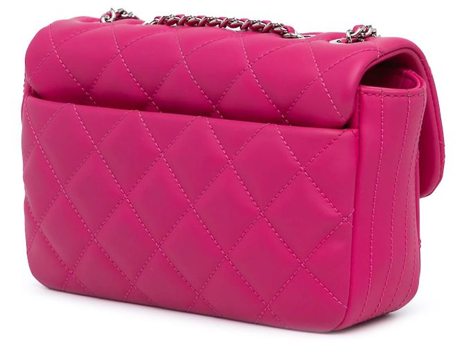 Coco rain Chanel Rosa Paris Seul Pequena Flap de Borracha Coco Chuva - vista 2