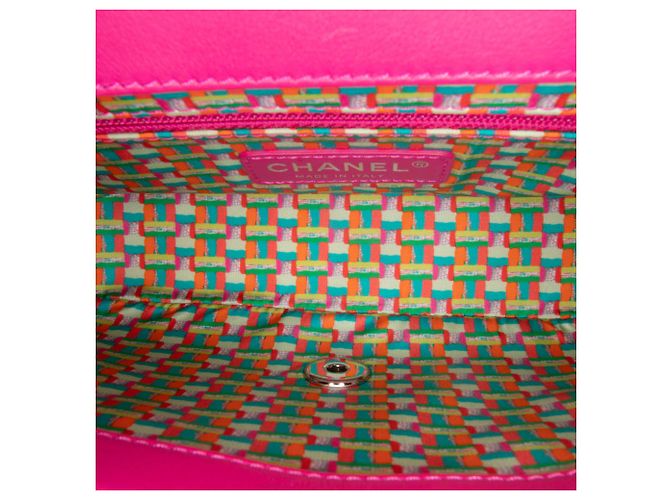 Coco rain Chanel Rosa Paris Seul Pequena Flap de Borracha Coco Chuva - vista 4