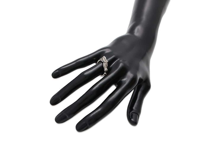 Hermès Hermes Cheval Horse Band Ring Silvery - view 4