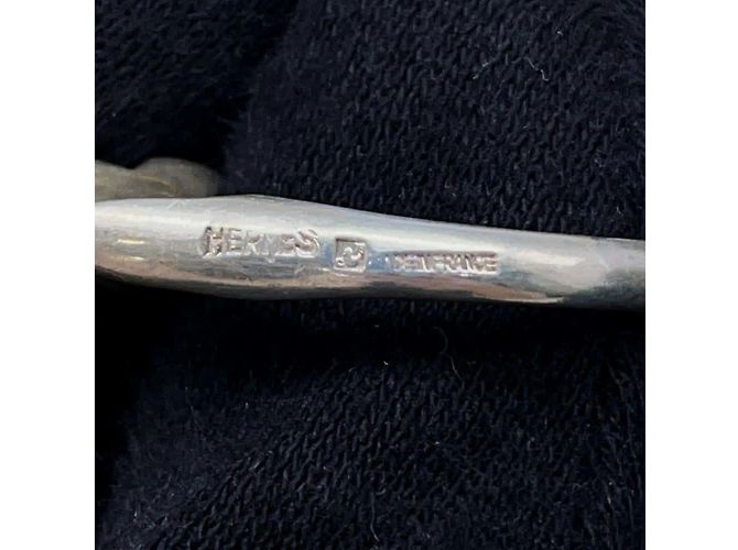 Hermès Hermes Cheval Horse Band Ring Silvery - view 9