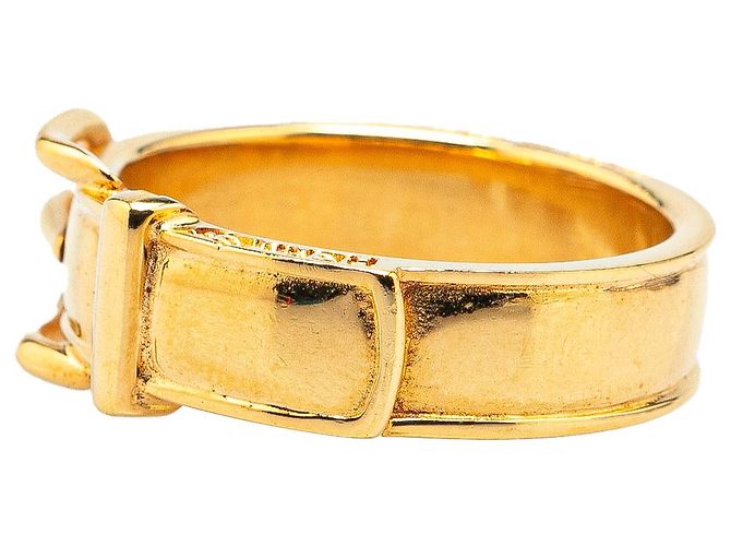 Hermès Gold Plated Buckle Modeschmuck Schalring Golden - Ansicht 2