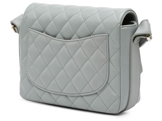 Grau gesteppter Kalbsleder Bolero von Chanel Braun - Ansicht 2