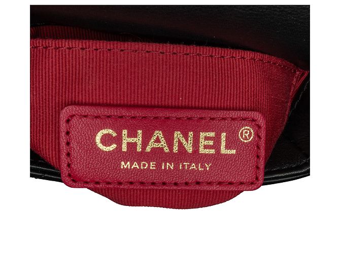 Chanel Mini Nero in Pelle Trapuntata con Catena di Cornice - vista 5