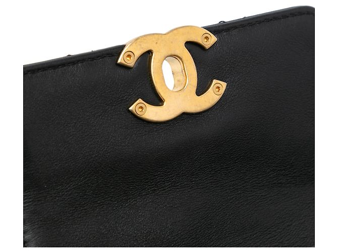 Chanel Mini Nero in Pelle Trapuntata con Catena di Cornice - vista 7