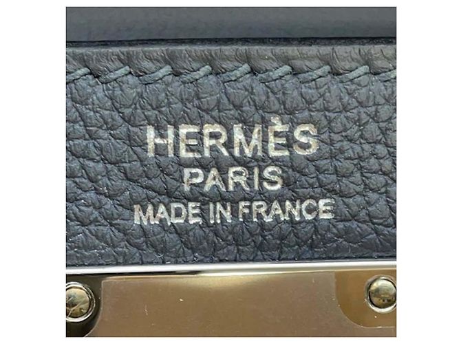 Hermès Kelly Hac A Dos PM in Togo grigio Marrone Grigio antracite - vista 5