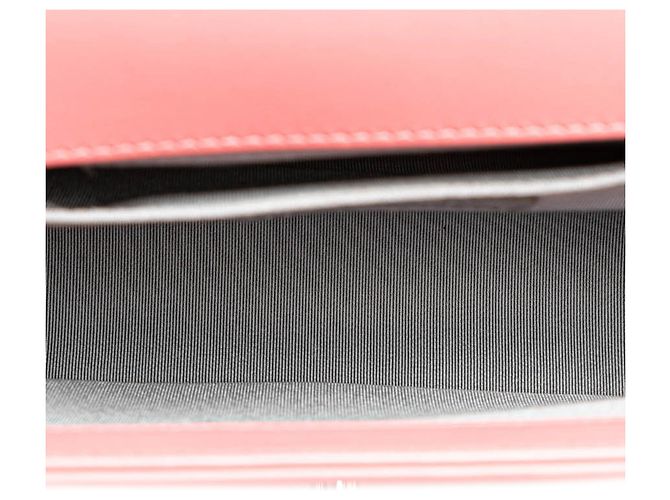 Chanel Rosa Alte Mittel Chevron Lammleder Boy Flap Pink - Ansicht 4