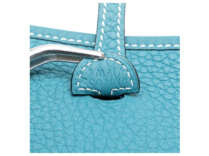 Hermès Blu Clémence Evelyne III TPM Turchese - vista 6