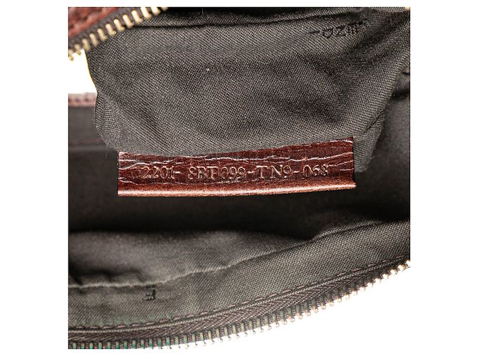 Fendi Beige Zucchino Canvas Crossbody - vista 6